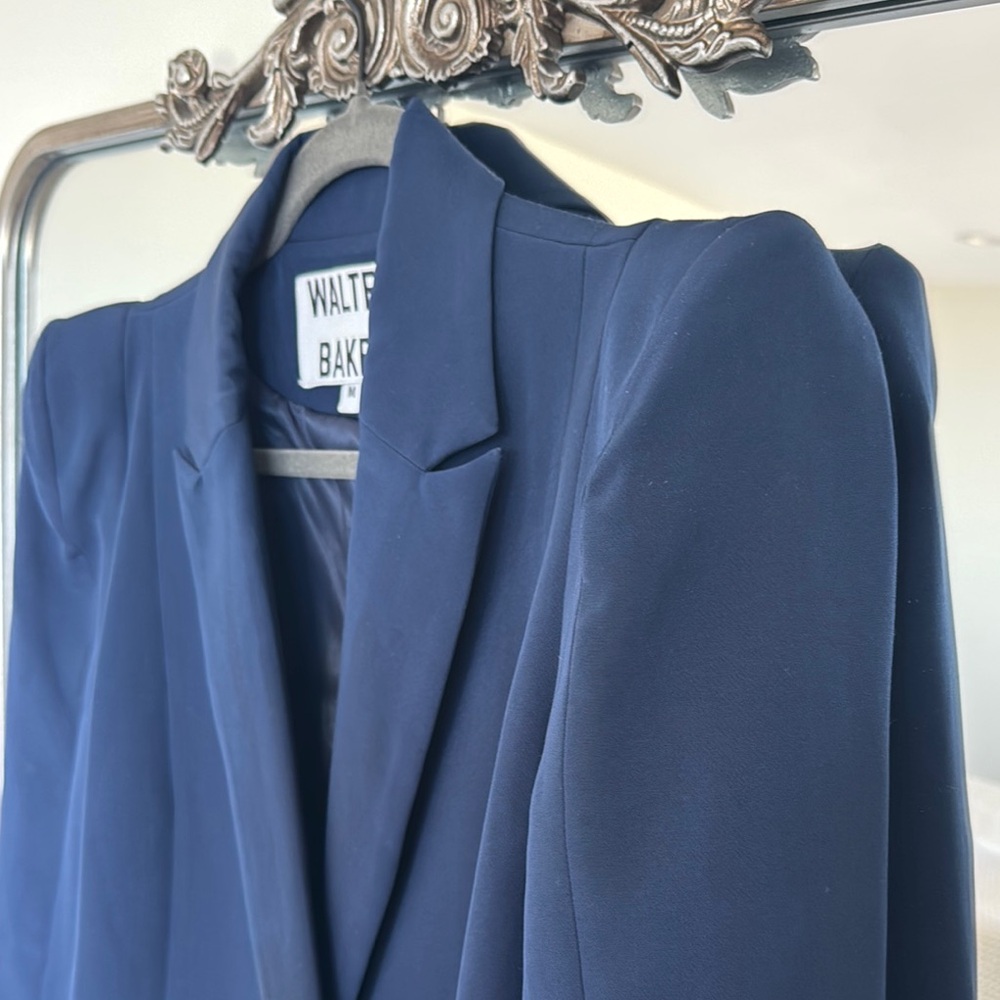 Walter Baker Blue Tailored Blazer
